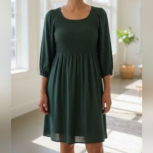 Old Navy Teal Long Sleeve Dress